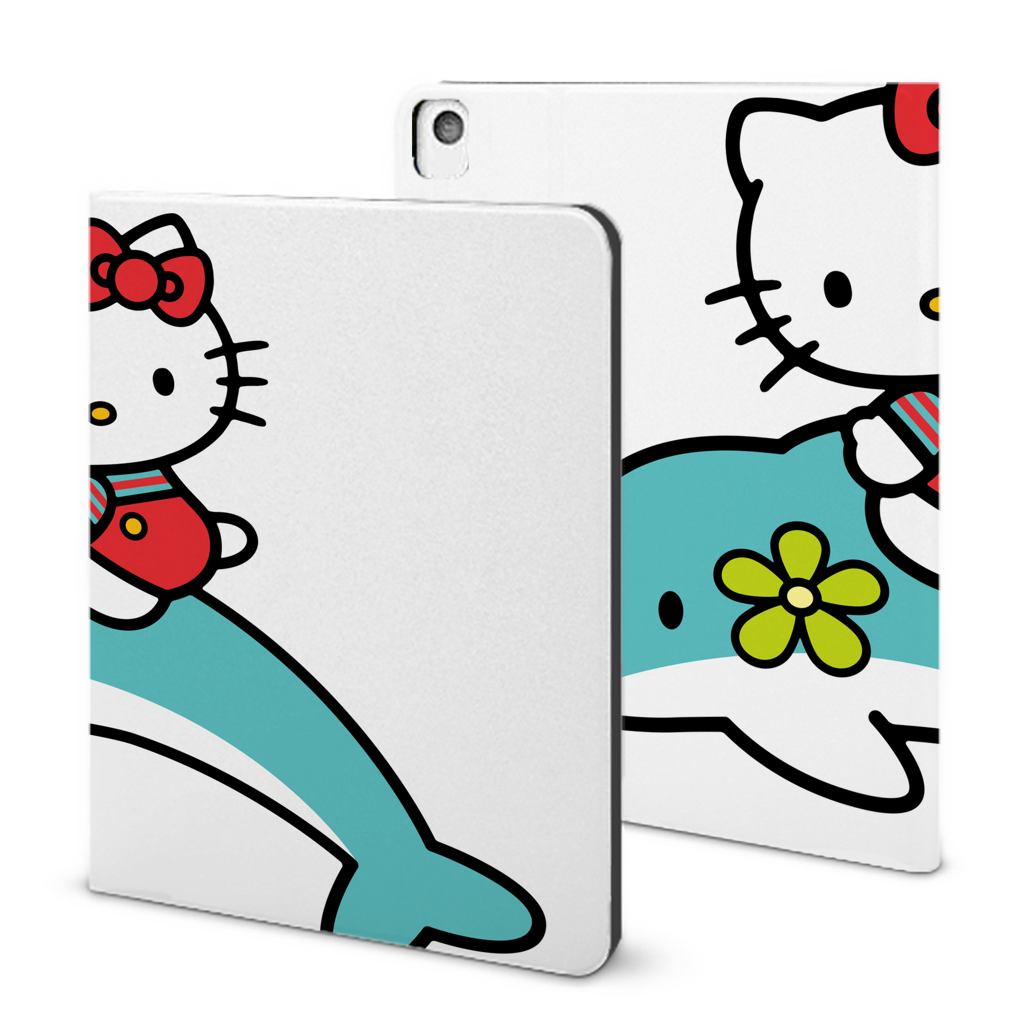 （画像用） Hello Kitty ハローキティ IPadケース ペンホルダー付き ブックスタイルデザイン